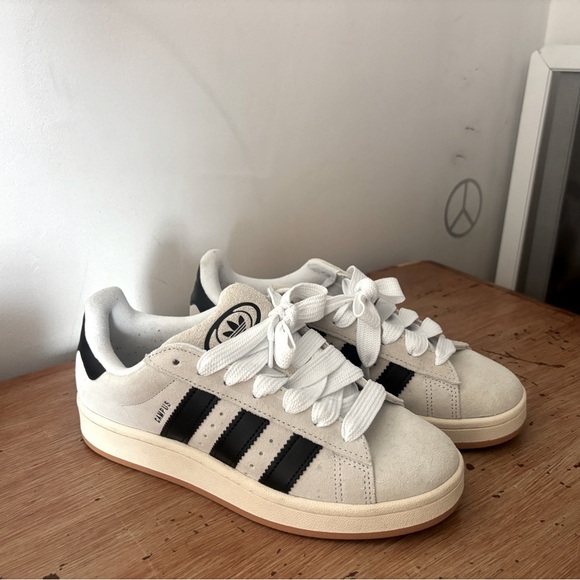 adidas Shoes - Adidas Classic White Sneakers with Black Details